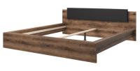 Кровать двуспальная Indira typ 32 (СМ 180х200) без основания ( 180х200 , ЛДСП/стекло , дуб monastery-черный , без подъемного мех. , без ящиков , без матраса (Helvetia) ) в Краснодаре от производителя в интернет магазине Планета Комфорта Кровать двуспальная Indira typ 32 (СМ 180х200) без основания ( 180х200 , ЛДСП/стекло , дуб monastery-черный , без подъемного мех. , без ящиков , без матраса (Helvetia) ) в Краснодаре от производителя