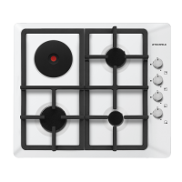 Варочная поверхность комбинированная 4-х комф. MEHE 64 97 (590х520) (Материал Металл , цвет белый) в Краснодаре от производителя 