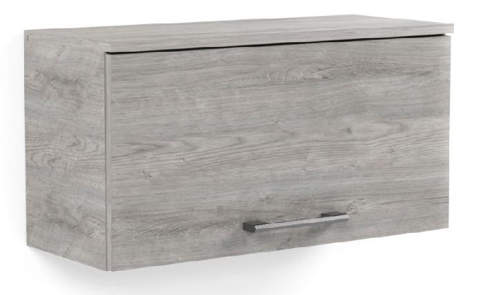 Шкаф-полка навесная Денвер Д-9 (риббек серый (СБК) ) Шкаф-полка навесная Денвер Д-9 (риббек серый (СБК) )