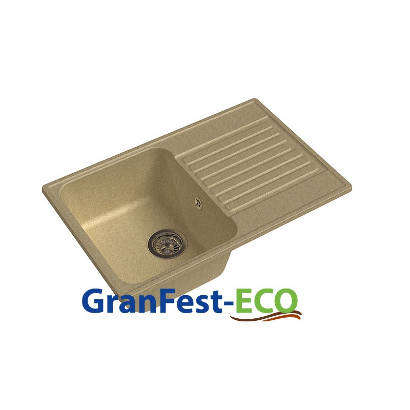 Фото Мойка Granfest eco-78 (ГР 740х480хh200) (шир.ящ.min 720) без сифона от производителя Granfest в Краснодаре по цене 3 650 ₽