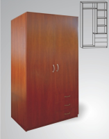 Фото shkafy-dvukhdvernye шкаф 10 (110) двухдверный производитель ДВК