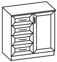 Комод Микки-1 в интернет магазине Планета Комфорта Фото mebel-dlya-gostinits комод микки-1 производитель Ставрополь Мебель