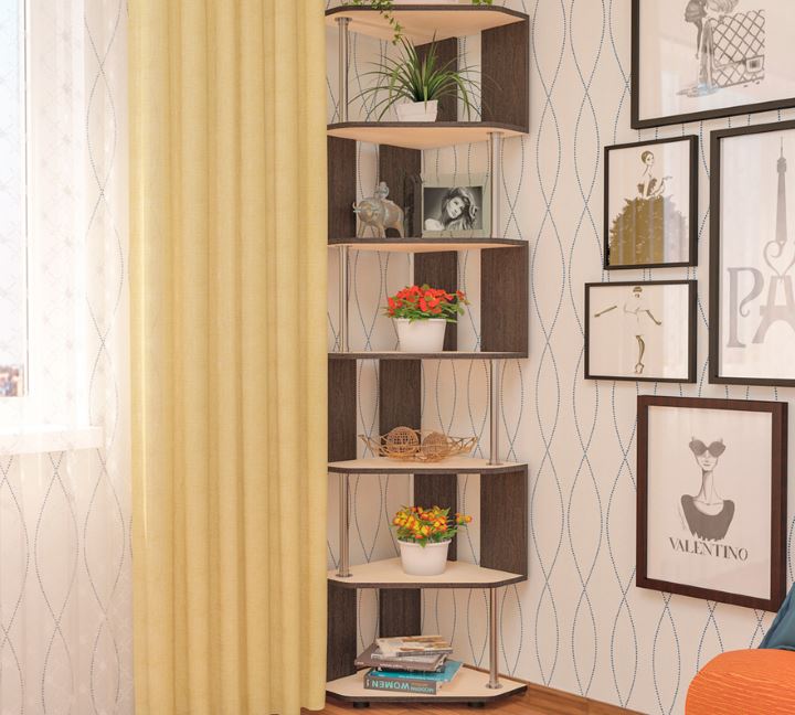 Фото Стеллаж угловой СПУ-3  от производителя Пирамида в Краснодаре по цене 4 800 ₽