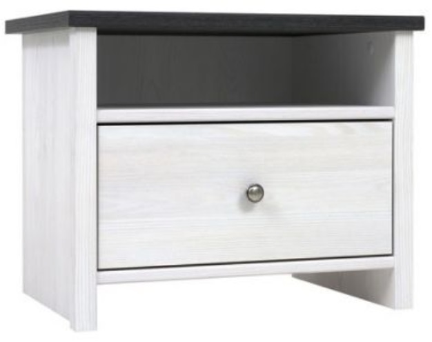 Фото Тумба прикроватная Порто KOM1S/50 от производителя Black Red White (БРВ) в Краснодаре по цене 5 960 ₽