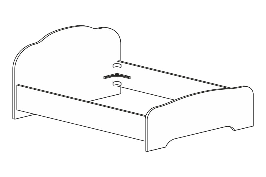 Фото Кровать односпальная Кэт-2 Эвита (СМ 120х200) не комплектуется настилом в Краснодаре по цене 12 320 ₽ от производителя Диал, код товара 2000001301753 шт Фото Кровать односпальная Кэт-2 Эвита (СМ 120х200) не комплектуется настилом от производителя Диал в Краснодаре по цене 12 320 ₽