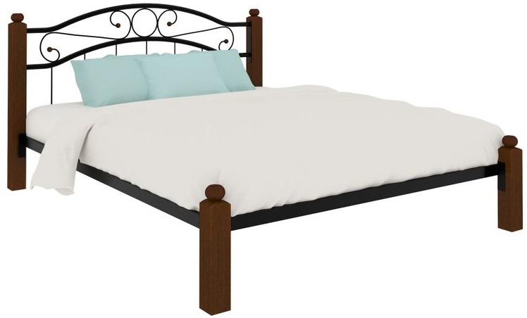 Фото Кровать двуспальная Надежда Lux (СМ 140х200) трубка металл от производителя Милсон в Краснодаре по цене 19 460 ₽