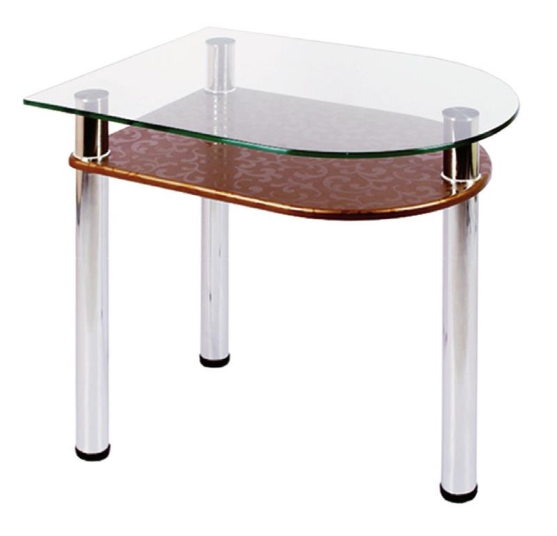 Фото Стол обеденный 4.4 с полкой  от производителя Мебель из стекла в Краснодаре по цене 4 270 ₽