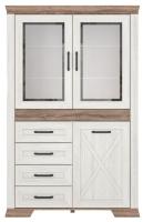 Шкаф Marselle REG2W1D4S (ясень снежный-дуб сонома темный, ясень снежный-дуб сонома темный (Black Red White (БРВ)) ) в Краснодаре от производителя 