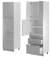 Кухня Монс пенал ПСВ-63 (белый, графит,(Леко)) в Краснодаре от производителя в интернет магазине Планета Комфорта Кухня Монс пенал ПСВ-63 (белый, графит,(Леко)) в Краснодаре от производителя