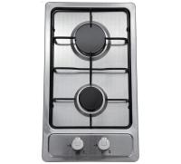 Варочная поверхность газовая 2-х конф. VENTOLUX HG320 EES INOX 2 (600х520хh43) (Материал корпуса нержавеющая сталь , Цвет корпуса Матовый) в Краснодаре от производителя 