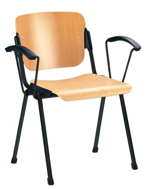 Фото Стул для посетителя Эра (Era) wood arm (крашенный) от производителя Новый стиль в Краснодаре по цене 4 490 ₽