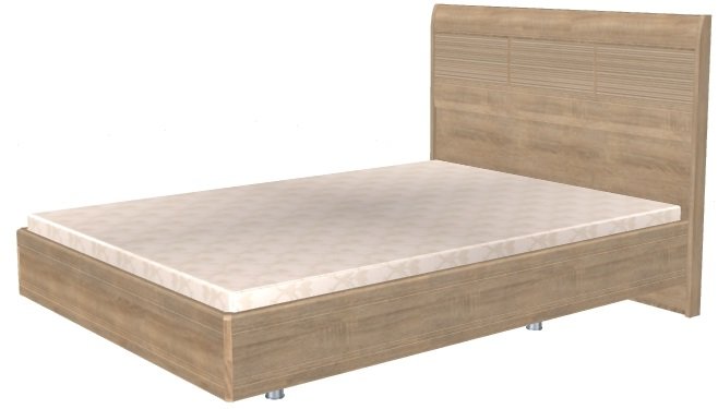 Фото Кровать двуспальная Мелисса КР-2802 (СМ 140х200) с ламельным основанием от производителя Лером в Краснодаре по цене 31 980 ₽