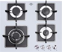 Варочная поверхность газовая 4-х комф. PG-608 (580х520) (Материал Металл/Стекло , Цвет Металлик/Черный) в Краснодаре от производителя 