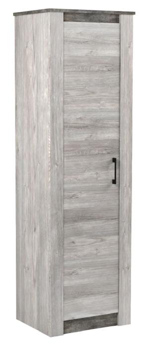 Шкаф Денвер 2300 (67) однодверный (риббек серый-камень темный, риббек серый,(СБК)) Шкаф Денвер 2300 (67) однодверный (риббек серый-камень темный, риббек серый,(СБК))