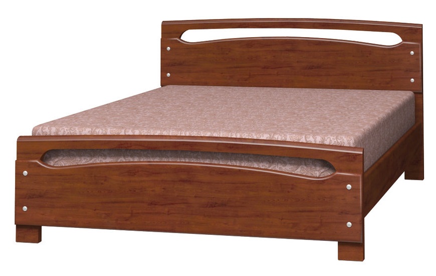 Фото Кровать двуспальная Камелия-2 (СМ 140х200) без основания с универсальными царгами от производителя Браво-мебель в Краснодаре по цене 21&nbsp;830 ₽