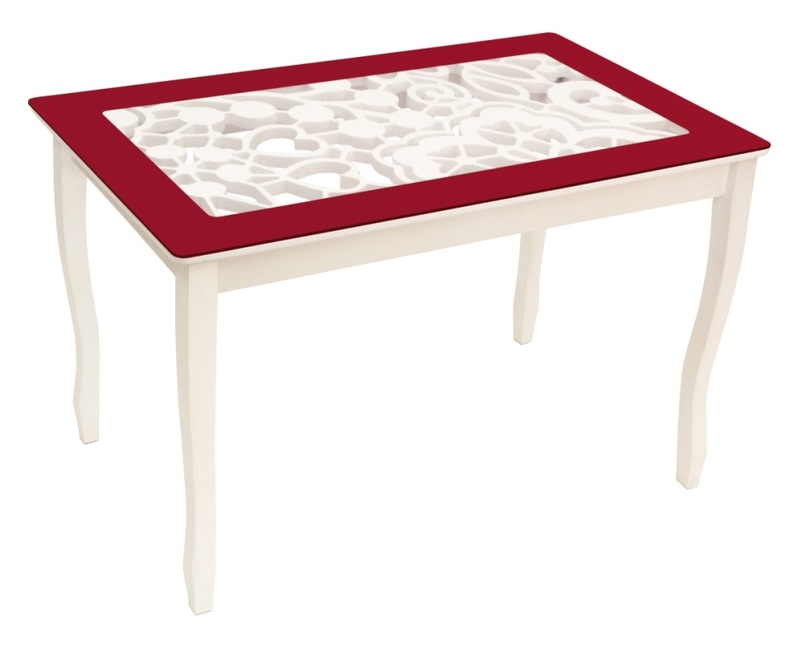 Фото Стол обеденный Стиль 2 Ажур III mini  от производителя Мебель из стекла в Краснодаре по цене 11&nbsp;920 ₽