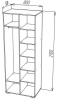 Фото Шкаф ШОН-13 (80) двухдверный от производителя Пирамида в Краснодаре по цене 9&nbsp;830 ₽