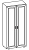 Фото Шкаф Комфорт (80) двухдверный от производителя Ставрополь Мебель в Краснодаре по цене 8&nbsp;110 ₽