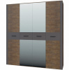 Фото Шкаф Куба ШР-4 (198) 2 зеркала четырехдверный от производителя Браво-мебель в Краснодаре по цене 45&nbsp;780 ₽